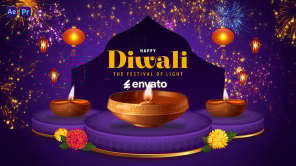 Videohive Happy Diwali Wishes 54918901