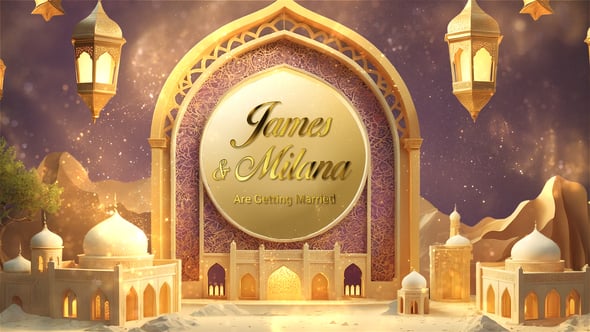 Videohive Royal Muslim Wedding Invitation Card