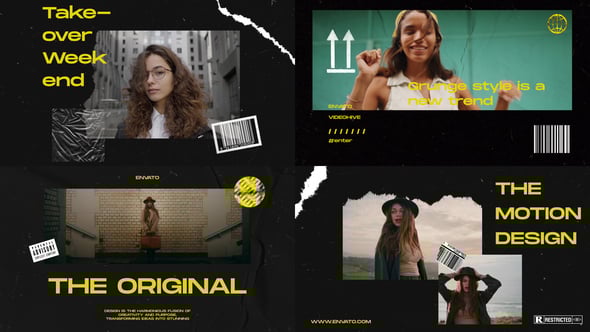 Videohive Grunge Slides