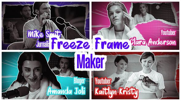 Videohive Paper Style Freeze Frame