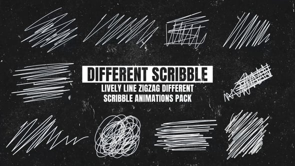 Videohive Lively Line Zigzag Different Scribble Animations Pack