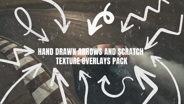 Videohive Hand Drawn Arrows and Scratch Overlays Pack