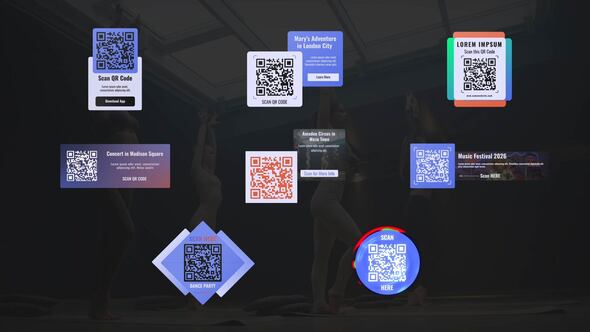 Videohive QR Code Titles 54070289