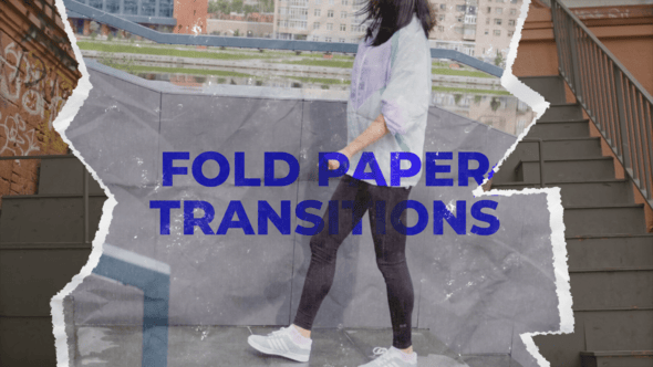 Videohive Fold Paper Transitions 54905541