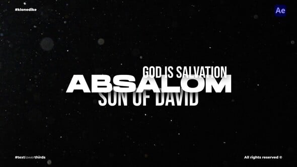 Videohive Text Lower Thirds