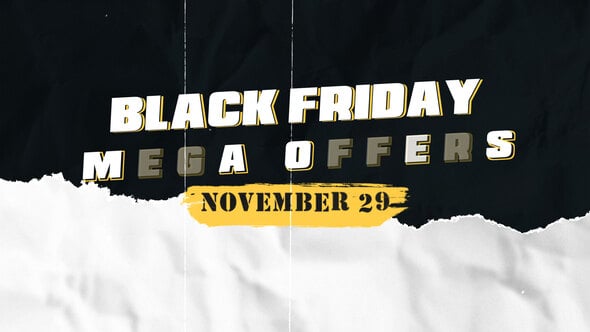 Videohive Torn Paper Black Friday