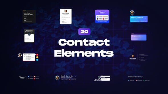 Videohive Contact Elements