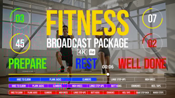 Videohive Fitness Broadcast Package