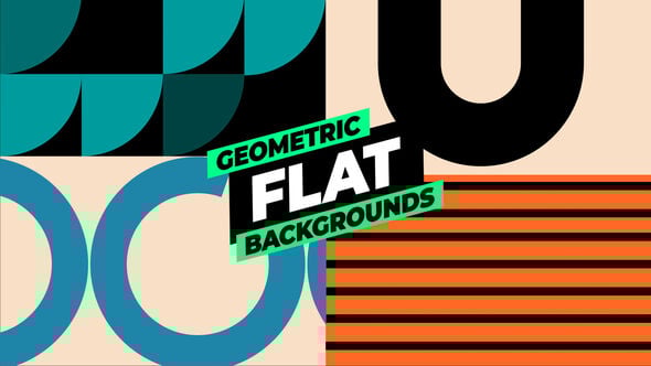 Videohive Geometric Flat Backgrounds