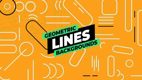 Videohive Geometric Lines Backgrounds 54822137