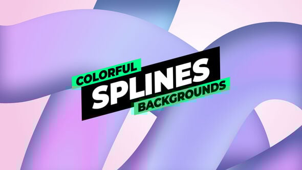 Videohive Gradient Splines Backgrounds