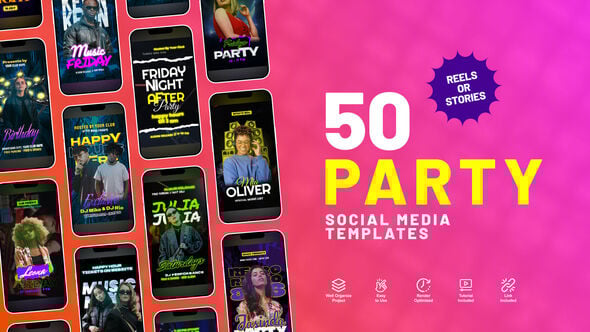 Videohive Party Flyers Instagram Stories