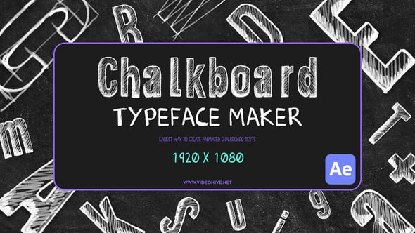 Videohive Chalkboard Typeface Maker