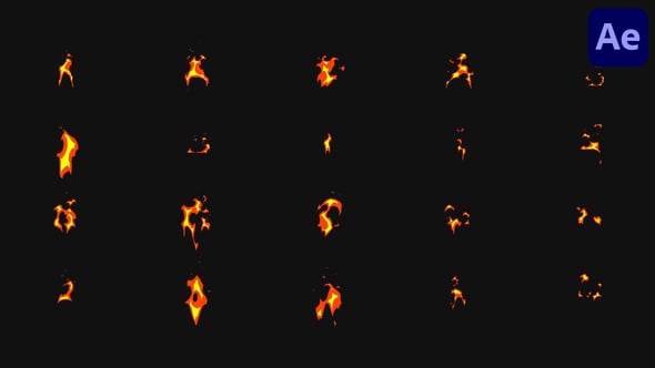 Videohive Fire Font Constructor for After Effects