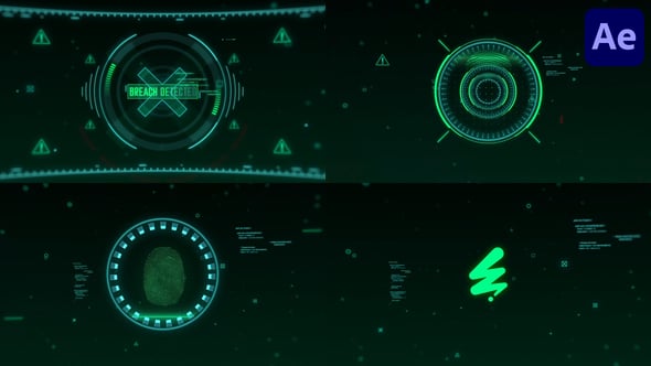 Videohive HiTech Hack Logo Reveal for After Effects