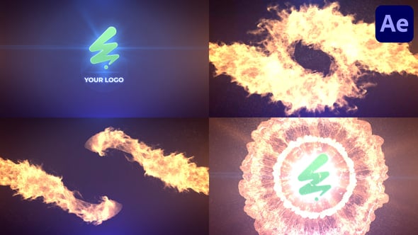 Videohive Fire Twist Logo Reveal for After Effects
