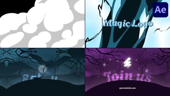 Videohive Halloween Fantasy Logo for After Effects