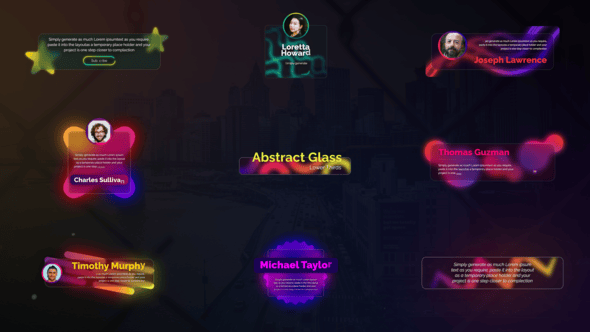 Videohive Abstract Glass Lower Thirds