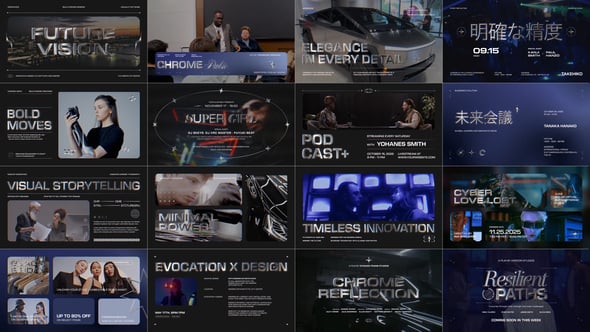 Videohive Modern Chrome Typography