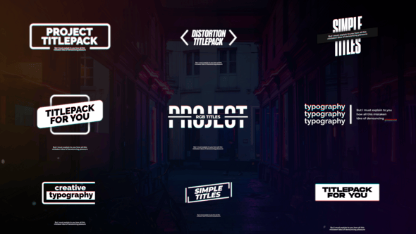 Videohive RGB Titles 55001612