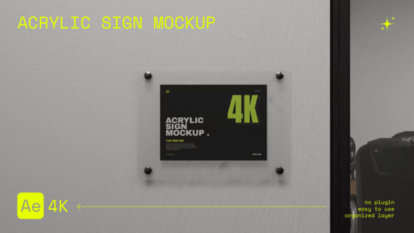 Videohive Acrylic Sign Mockup