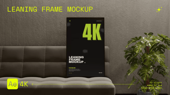 Videohive Leaning Frame Mockup