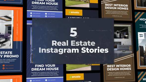 Videohive 5 Real Estate Instagram Pack