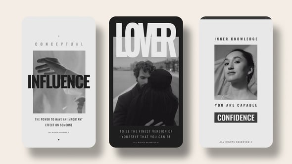 Videohive Monochrome Stories
