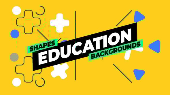 Videohive Shapes Education Backgrounds
