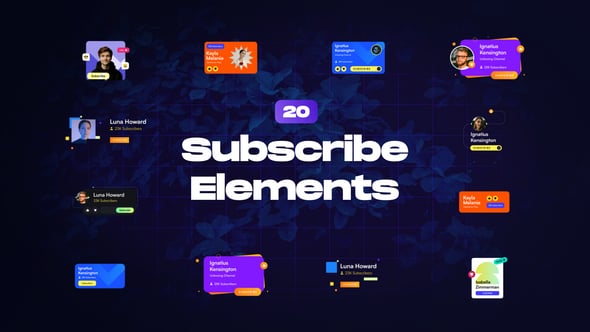Videohive Subscribe Elements