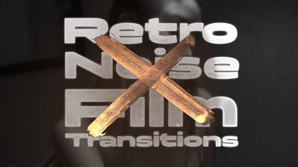 Videohive Retro Noise Film Transitions