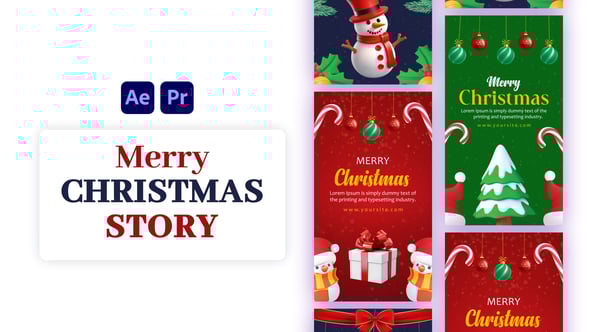 Videohive Merry Christmas | Happy New Year | Instagram stories