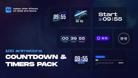Videohive Countdown & Timers Pack 54918982