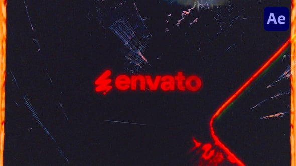 Videohive Vintage Film Burn Logo