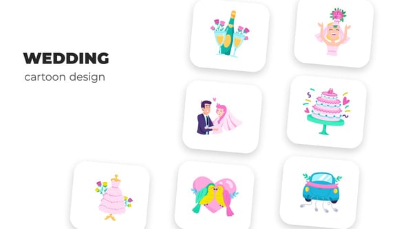 Videohive Wedding – Cartoon Design