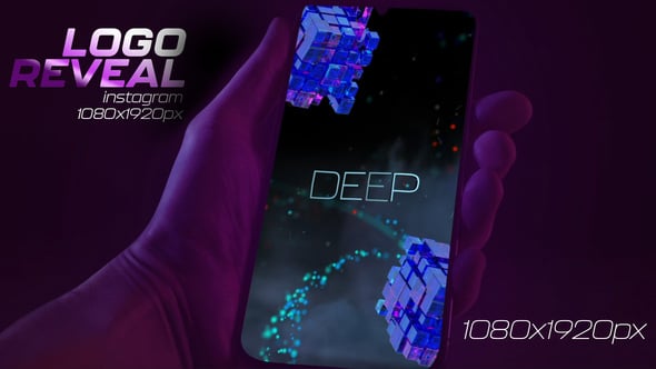 Videohive Instagram Cinematic Intro Trailer 3D Titles and Company Logo Reveal