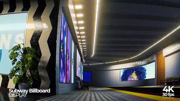 Videohive Subway Billboard Mockup