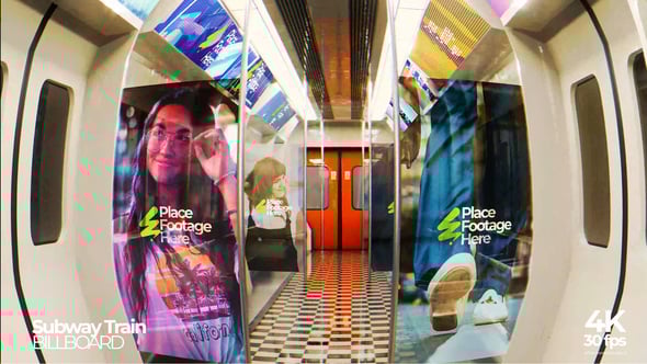 Videohive Subway Train Billboard Mockup
