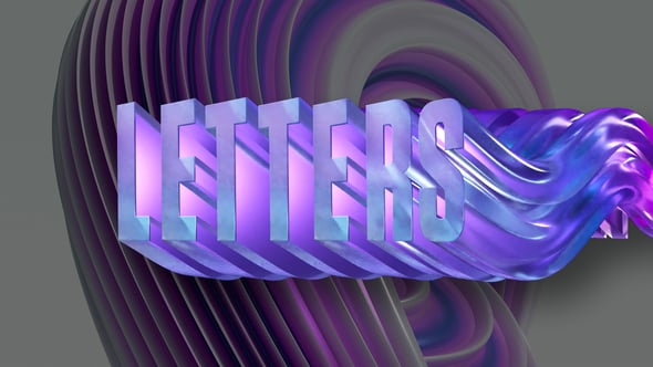 Videohive Wavy Letters Animation
