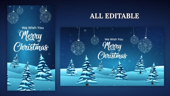 Videohive Merry Christmas Wishes 55370547