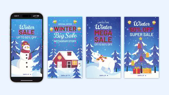 Videohive Winter Sale Instagram Stories 55532656