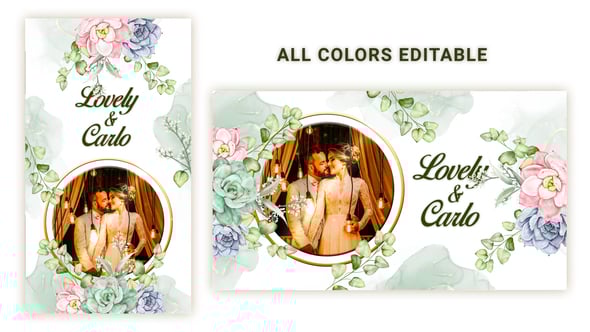 Videohive Watercolor Wedding Invitation 54960040