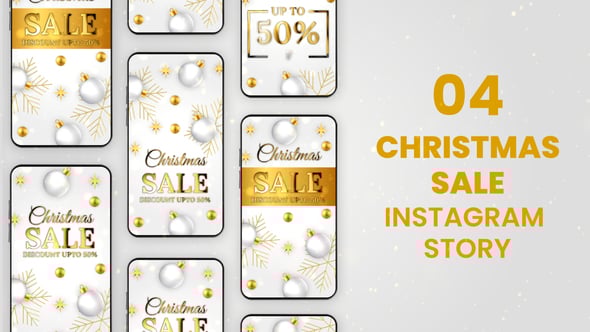Videohive Merry Christmas Sale Instagram Stories 55544338