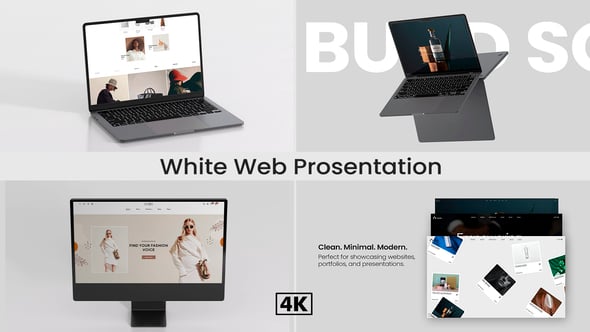 Videohive White Web Presentation | Laptop Mockup