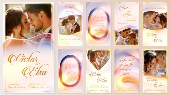 Videohive Wedding Invitation Instagram Reels Stories 55271192