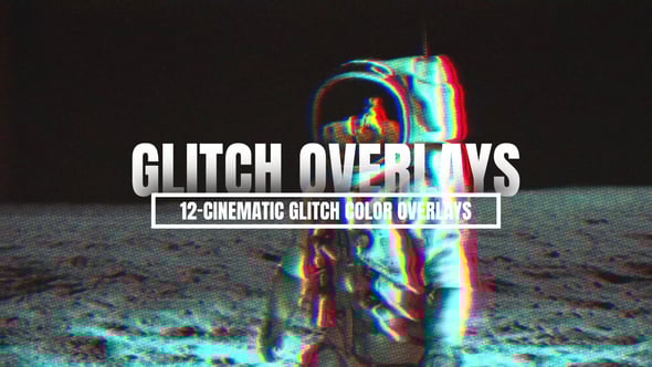 Videohive Cinematic Glitch Color Overlays