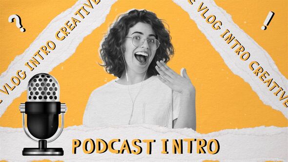 Videohive Paper Style Podcast | Youtube Intro | 4K