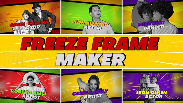 Videohive Comic Style Freeze Frame