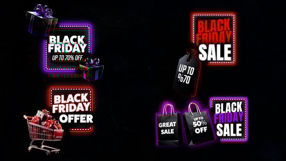 Videohive Black Friday Sale Lower Thirds
