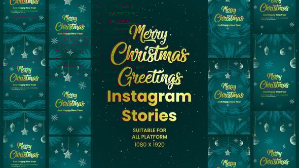 Videohive Christmas And New Year Celebration Instagram Stories